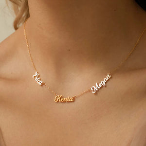 Multiple Name Necklace (3 Names)