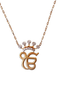 Ek Onkar Crown Necklace ( 925 Sterling Silver)