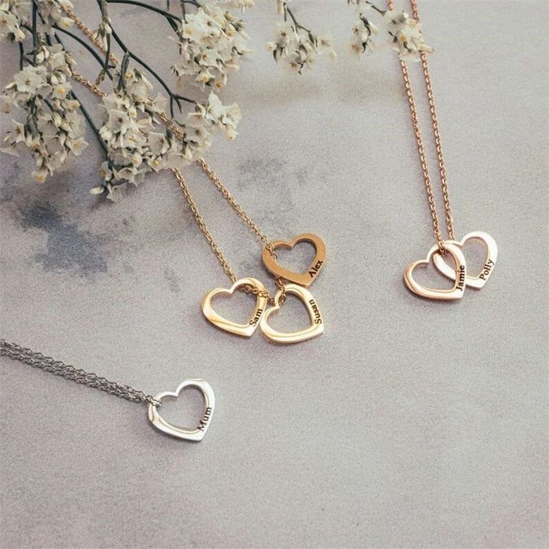 Custom Hearts Necklace (925S Silver)