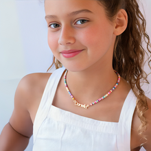 Load image into Gallery viewer, Kids Name Necklace ( Rainbow chain)
