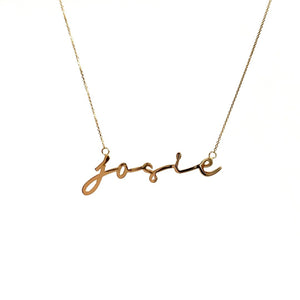 Royal Signature Name Necklace