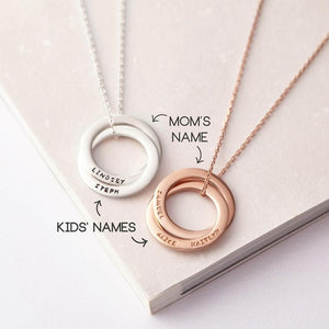Custom Rings Necklace (925 Sterling Silver)