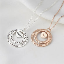 Load image into Gallery viewer, Heart Centric Rings Necklace
