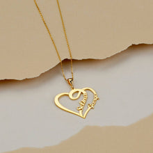 Load image into Gallery viewer, Couple Name Heart Necklace-I
