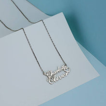 Charger l&#39;image dans la galerie, Double Name Heart Necklace (H9)
