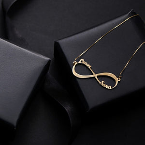 Double Name Infinity Necklace