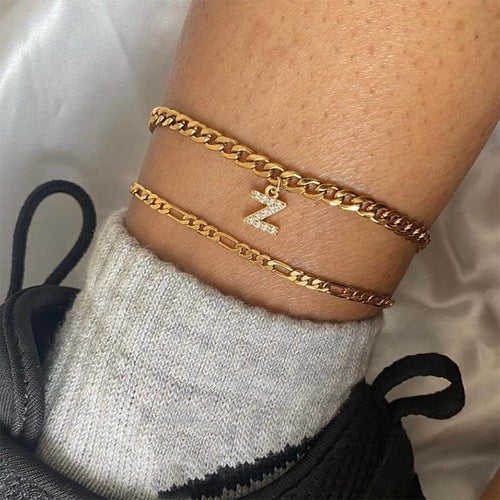 Anklets II (Iced Initials)