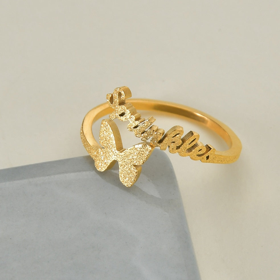 Butterfly Name Ring (R25)